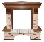 Портал Royal Flame под классический очаг угловой Pierre Luxe (сланец)