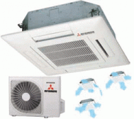 Кассетный кондиционер Mitsubishi Heavy FDTC25VD/SRC25ZJX-S (600х600)