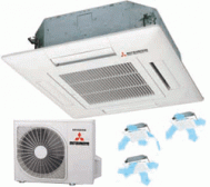 Кассетный кондиционер Mitsubishi Heavy FDTC50VD/SRC50ZJX-S (600х600)