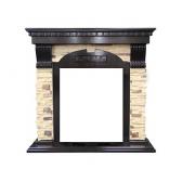 Портал Royal Flame под классический очаг арочный сланец/сланец белый Dublin
