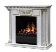 Портал Dimplex Olympia (под очаг Albany) белый дуб с золотой патиной